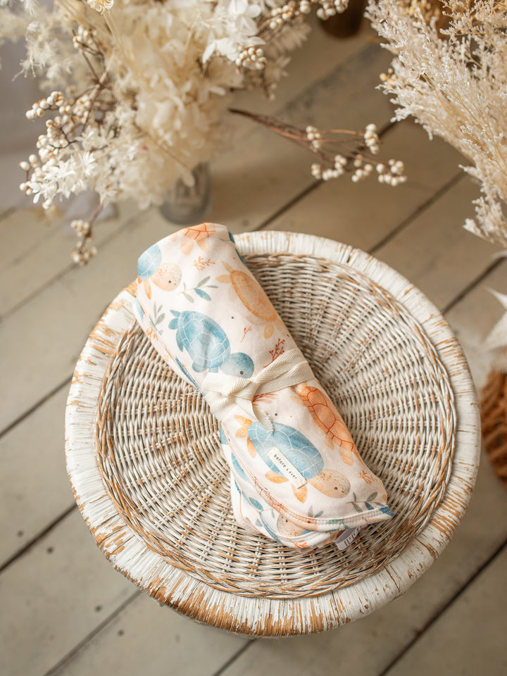 Something Blue Baby Swaddle - Turtle