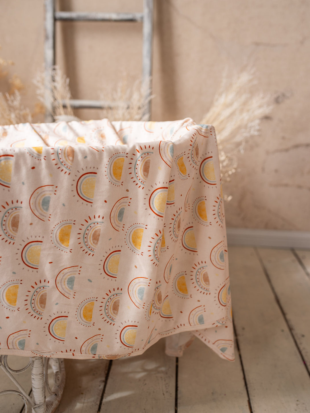 Something Blue Baby Swaddle - Boho Sun