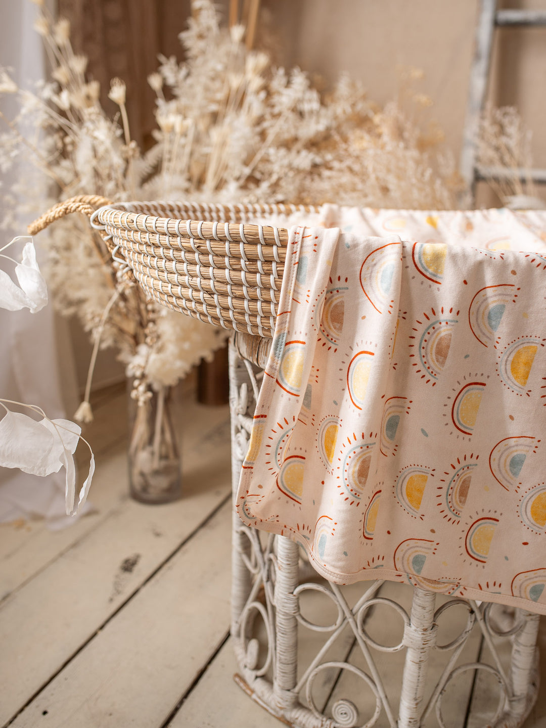 Something Blue Baby Swaddle - Boho Sun