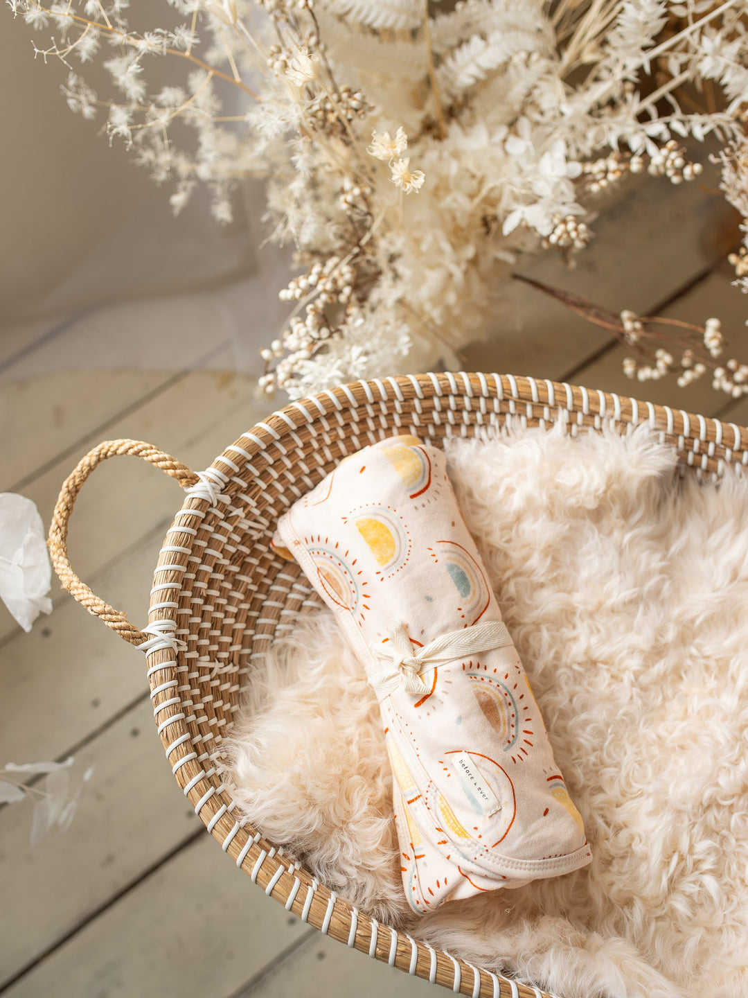 Something Blue Baby Swaddle - Boho Sun