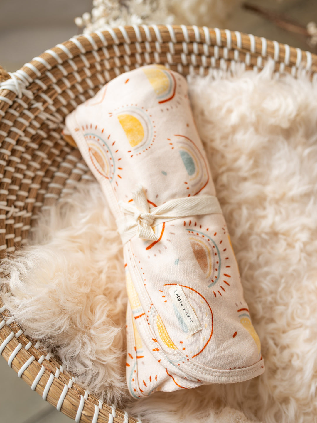 Something Blue Baby Swaddle - Boho Sun