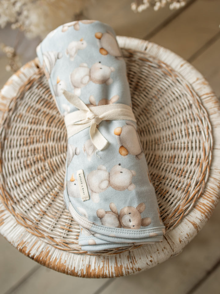 Something Blue Baby Swaddle - Winter Lovies