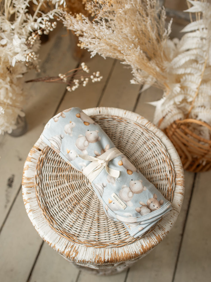 Something Blue Baby Swaddle - Winter Lovies