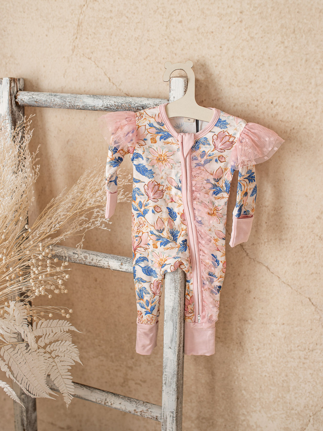 Something Blue Onesie - Porcelain