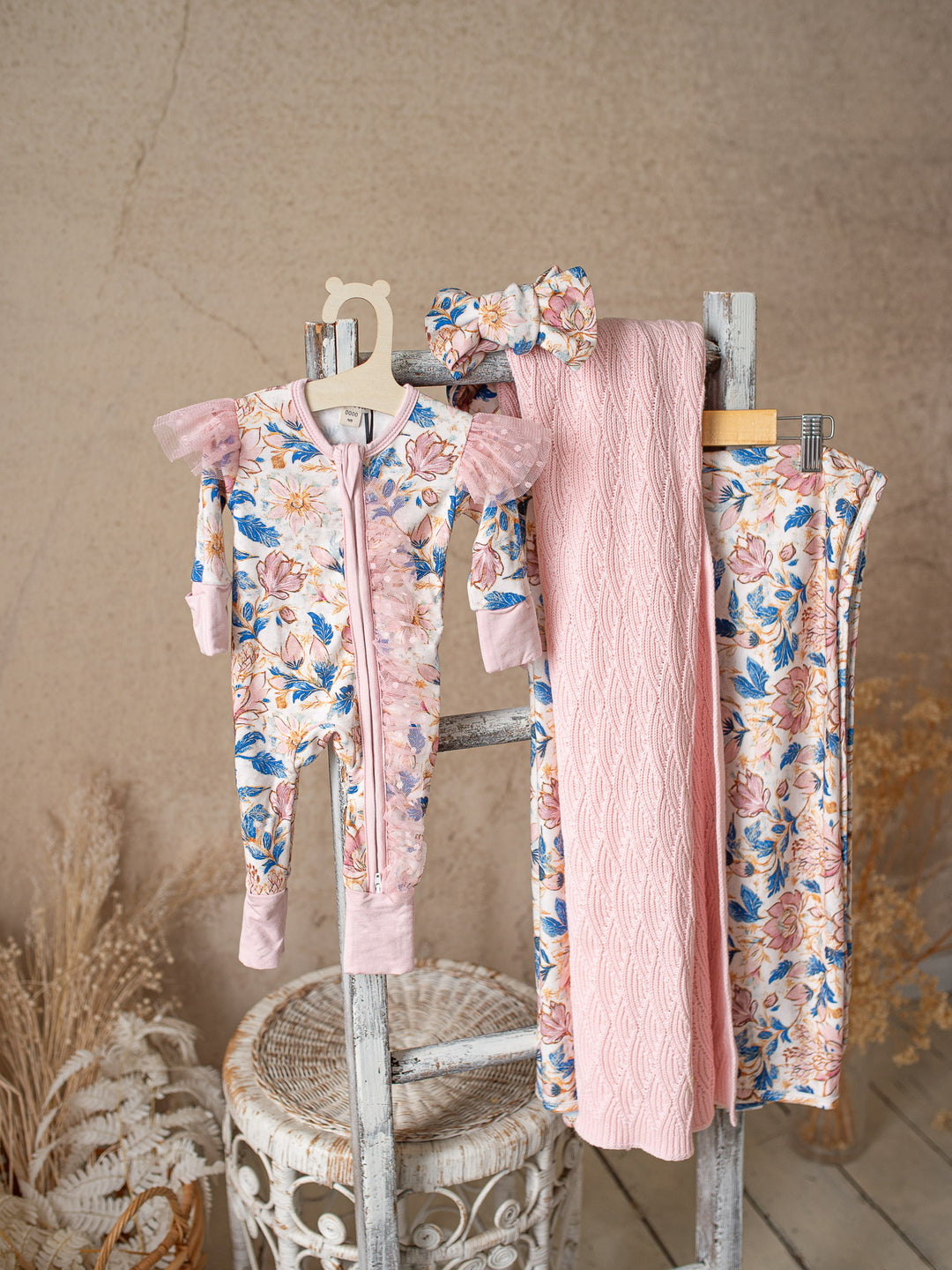 Something Blue Onesie - Porcelain