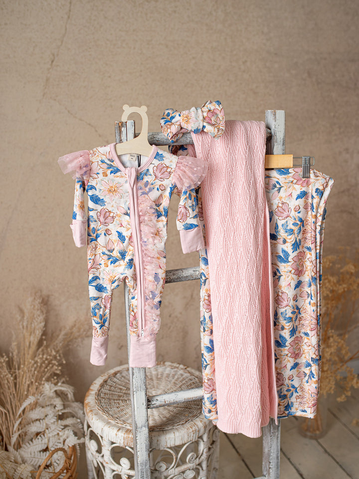 Something Blue Onesie - Porcelain