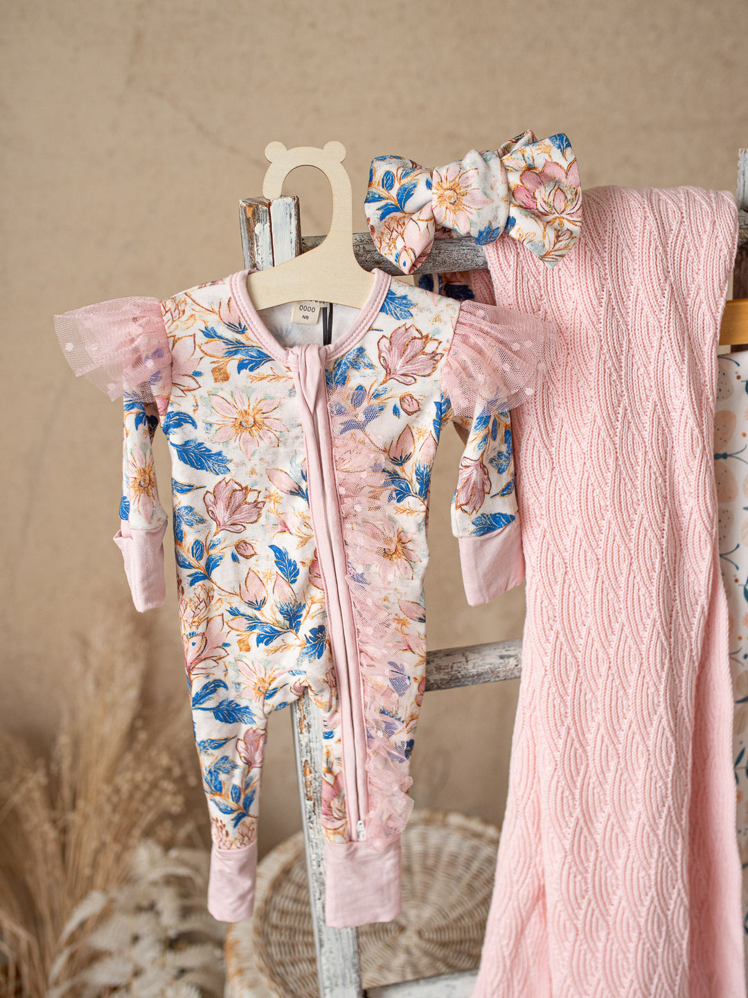 Something Blue Onesie - Porcelain