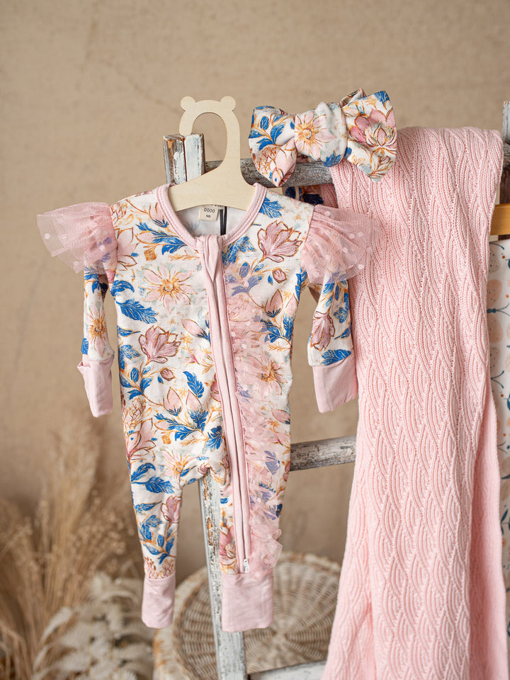 Something Blue Onesie - Porcelain