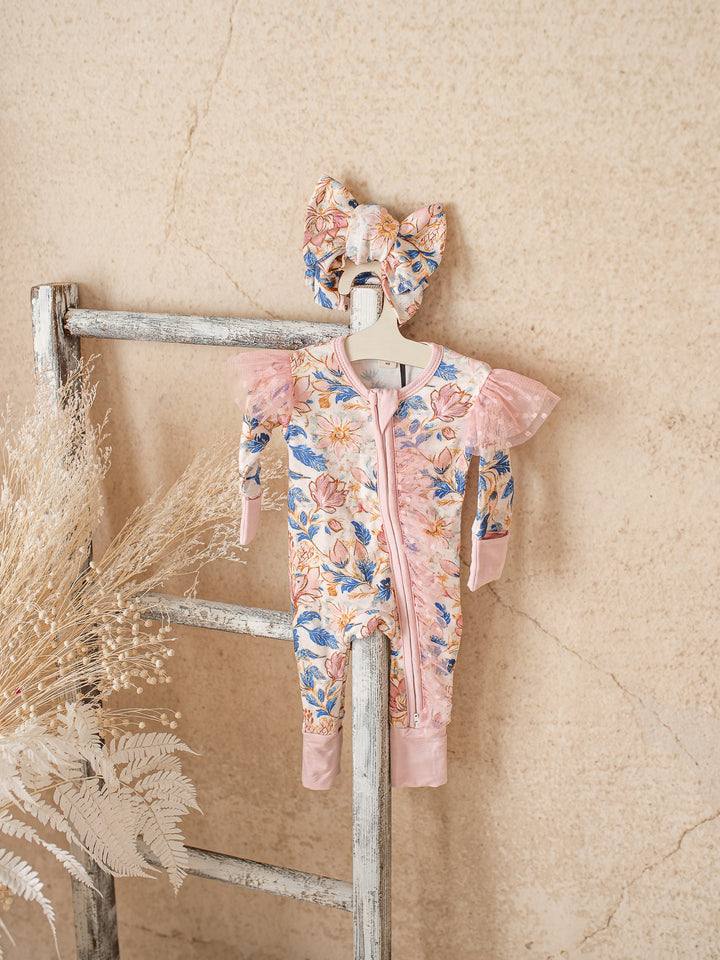 Something Blue Onesie - Porcelain