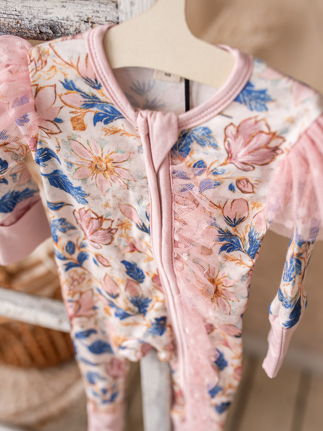 Something Blue Onesie - Porcelain