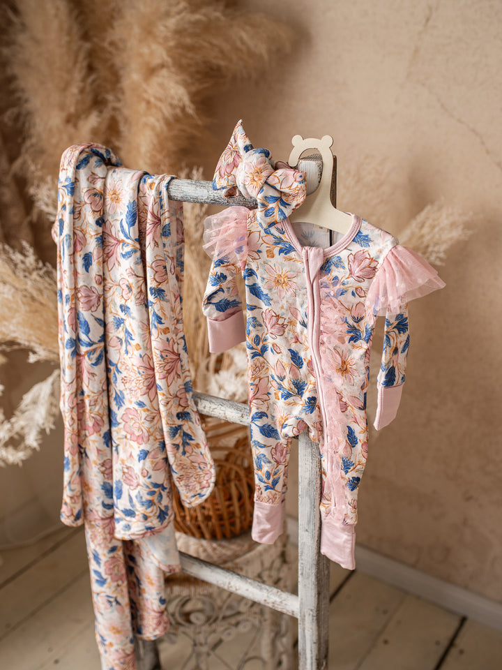 Something Blue Onesie - Porcelain