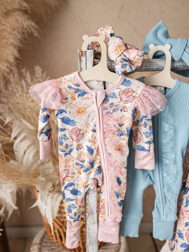 Something Blue Onesie - Porcelain