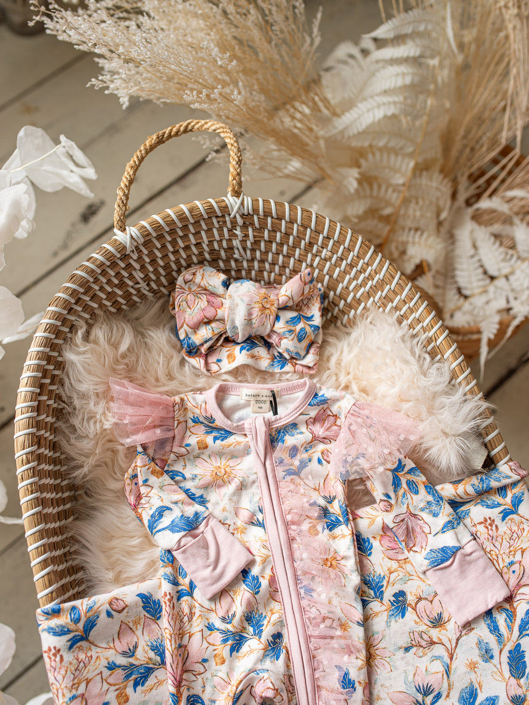 Something Blue Onesie - Porcelain