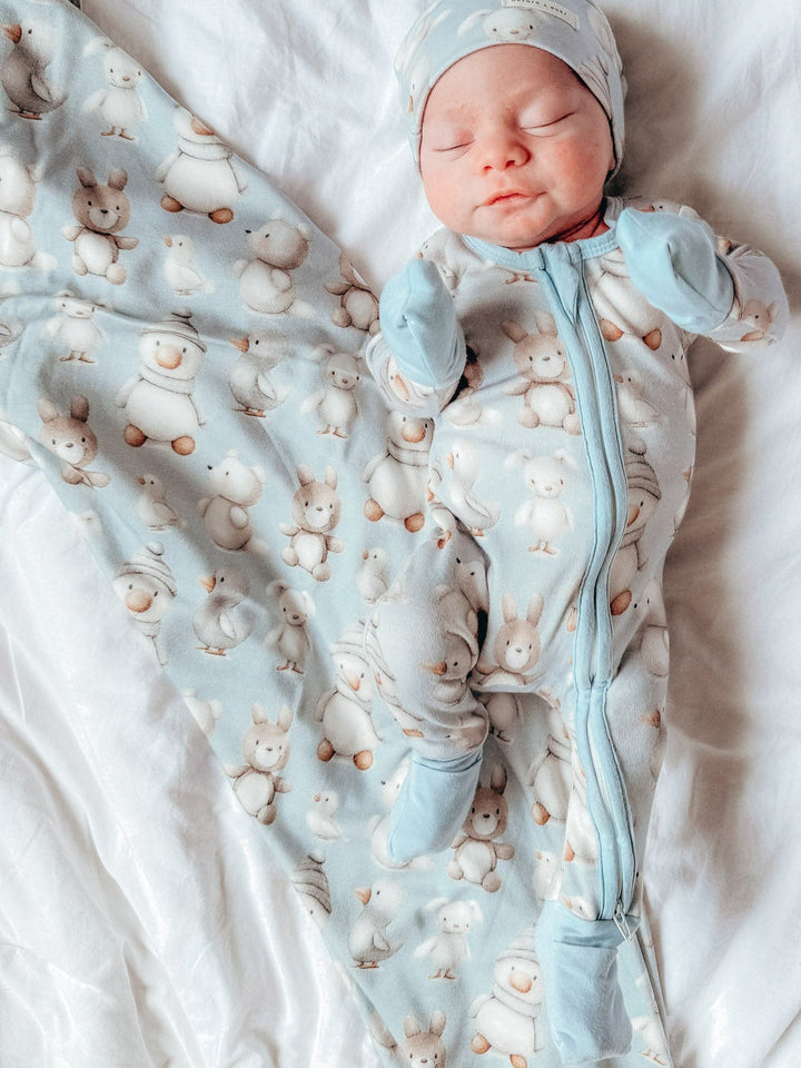 Something Blue Baby Swaddle - Winter Lovies