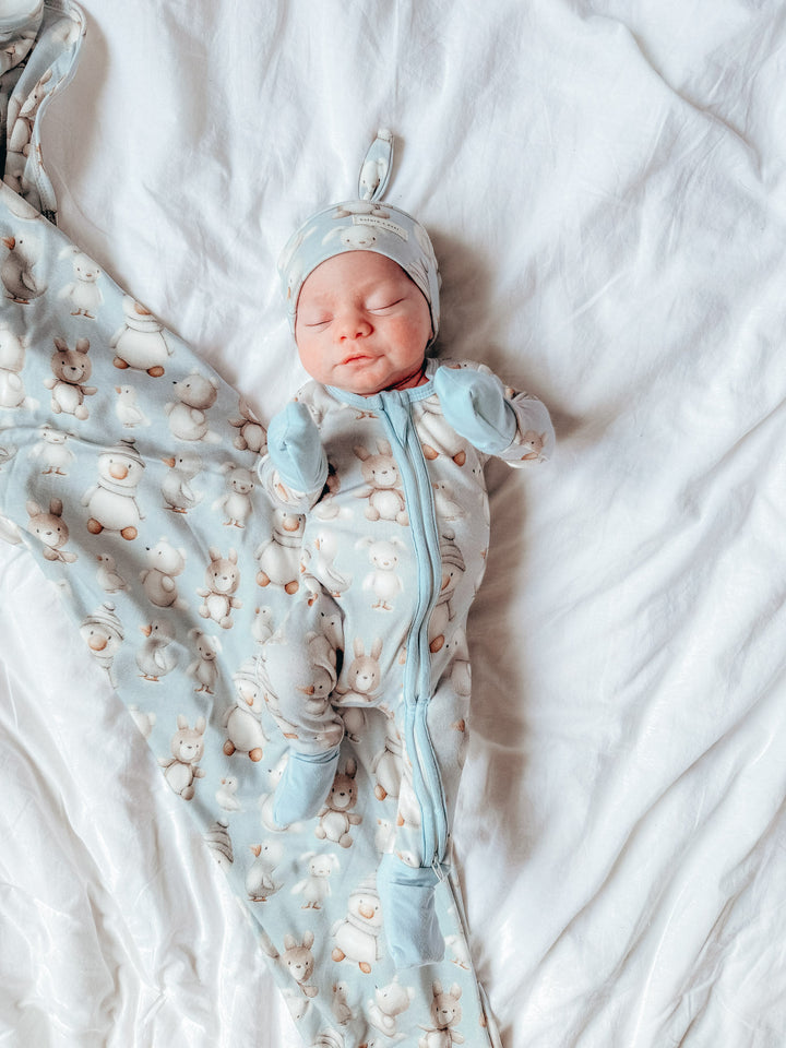 Something Blue Baby Swaddle - Winter Lovies