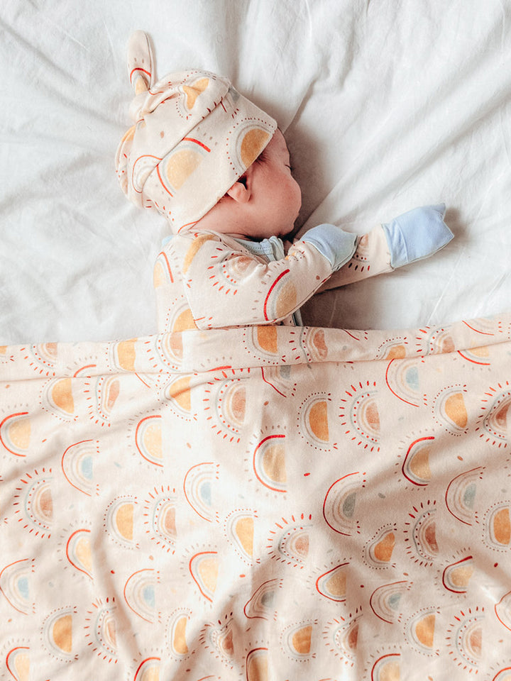 Something Blue Baby Swaddle - Boho Sun