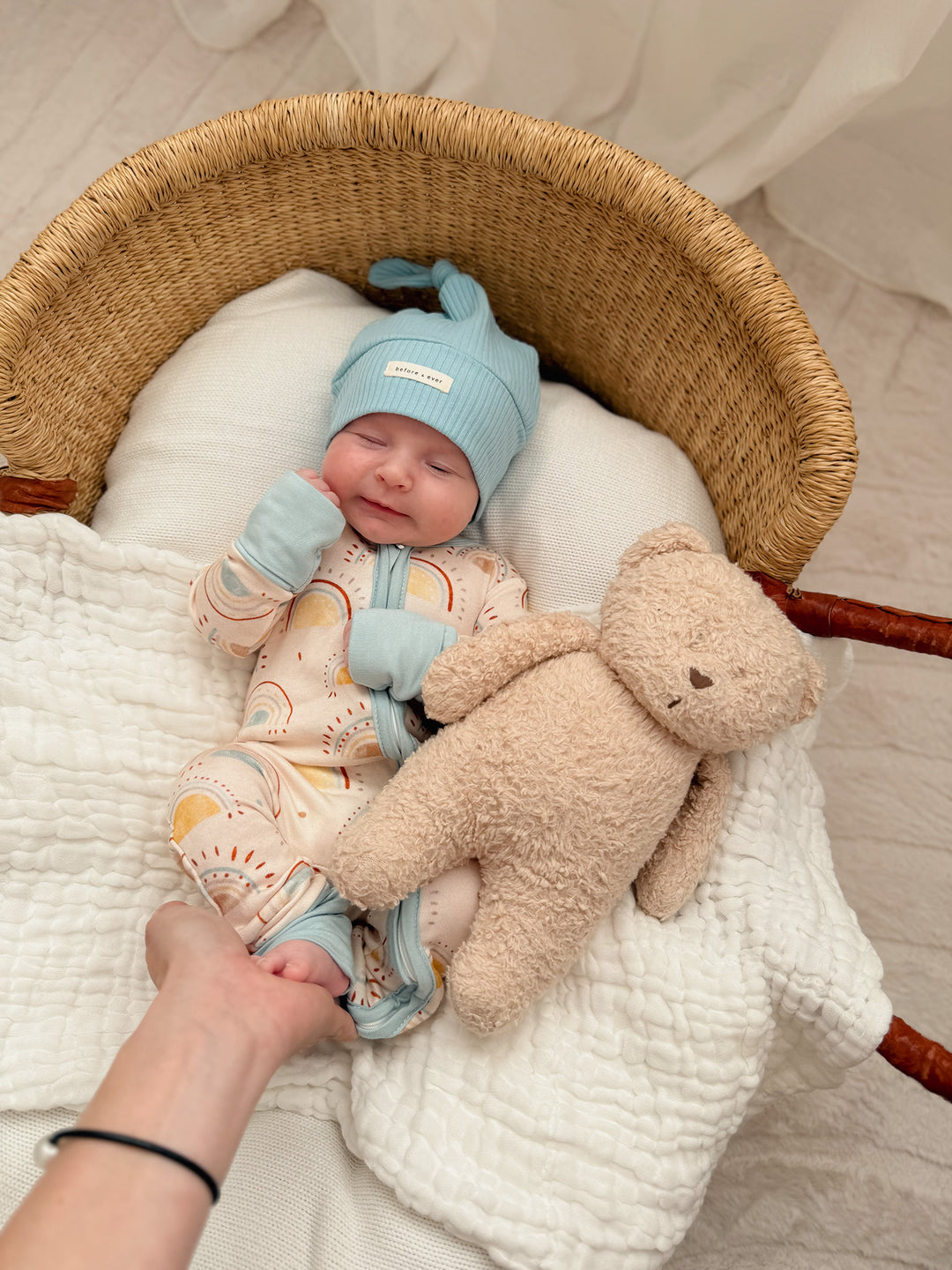Forever Loved Rib Hat - Sky Blue