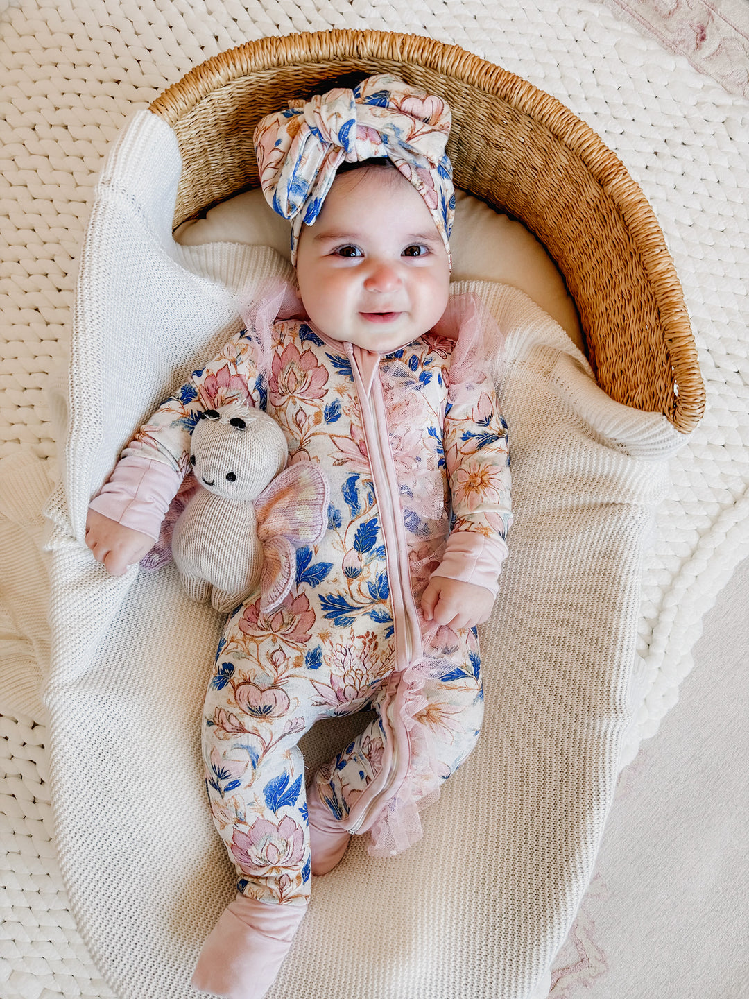 Something Blue Onesie - Porcelain
