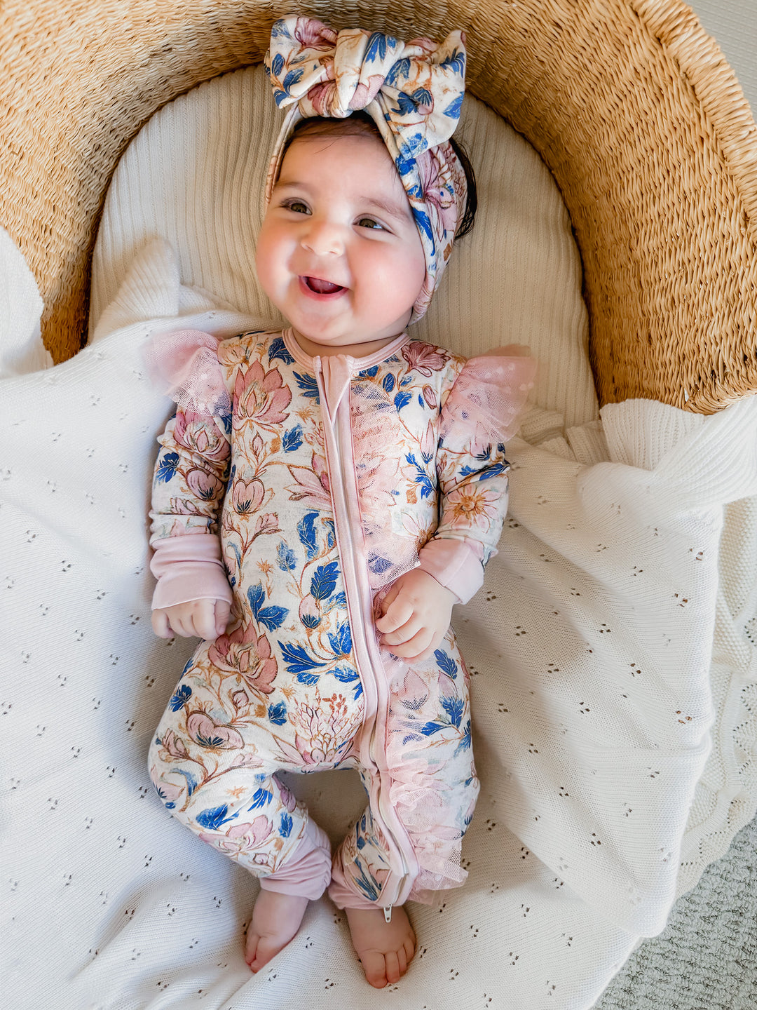 Something Blue Onesie - Porcelain