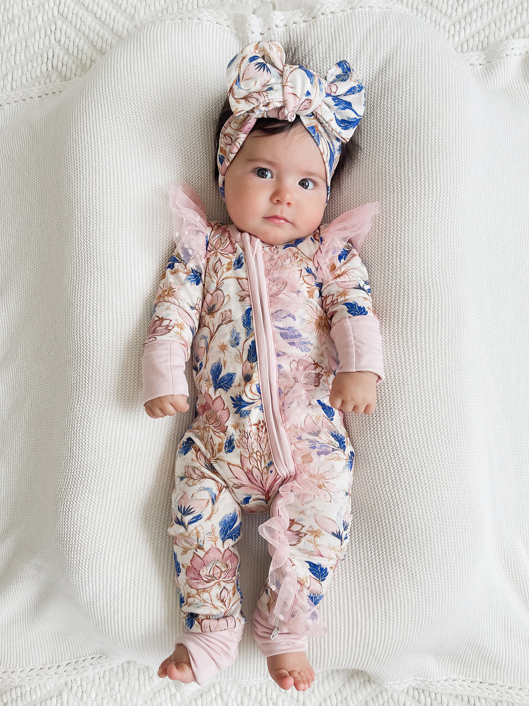 Something Blue Onesie - Porcelain