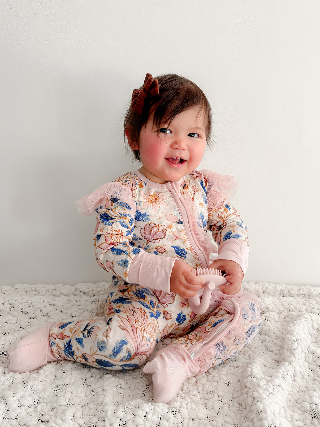 Something Blue Onesie - Porcelain