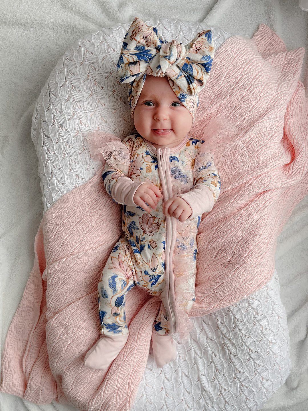Something Blue Onesie - Porcelain