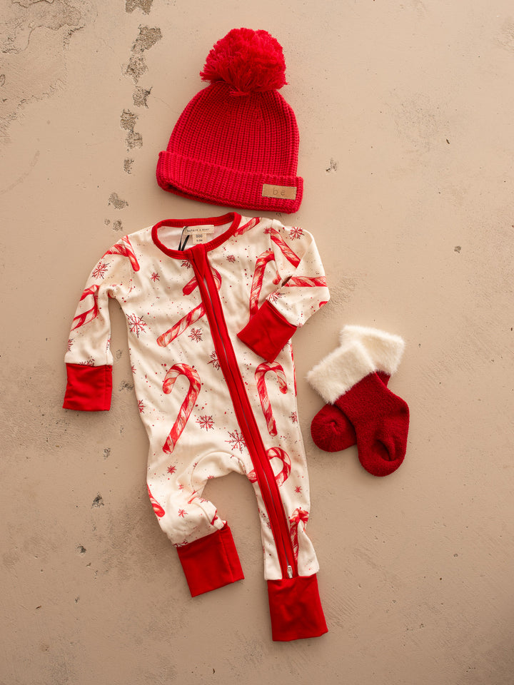Tis The Season – Candy Cane Onesie