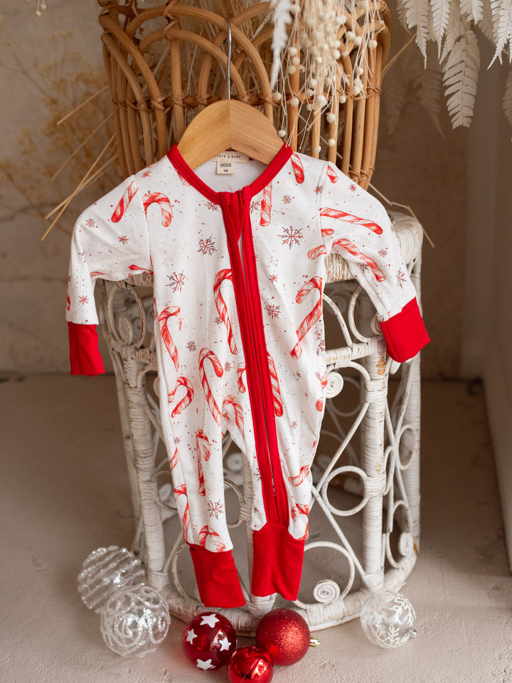 Tis The Season – Candy Cane Onesie
