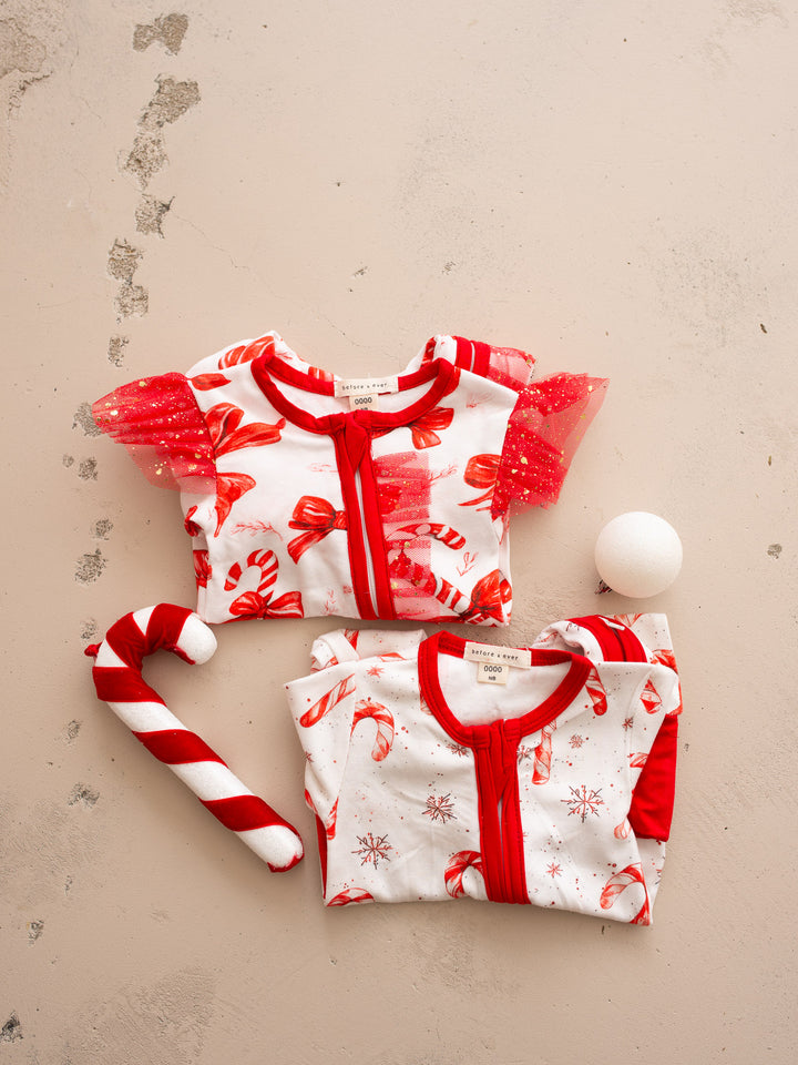 Tis The Season – Candy Cane Onesie