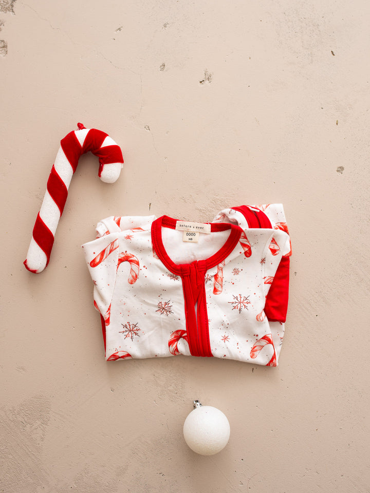 Tis The Season – Candy Cane Onesie