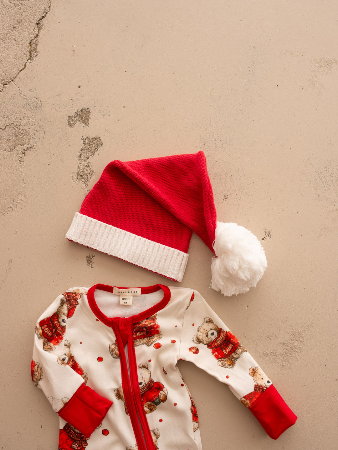 Knitted Santa Hat - Red