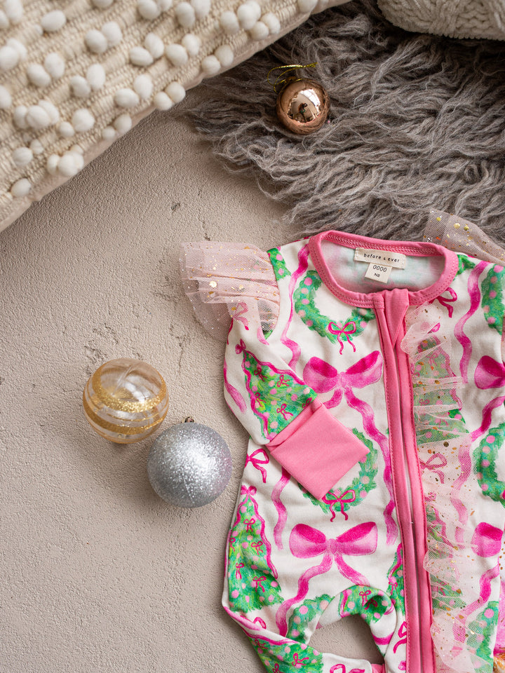 Tis The Season – Wreath Onesie