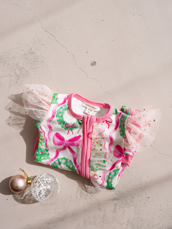 Tis The Season – Wreath Onesie
