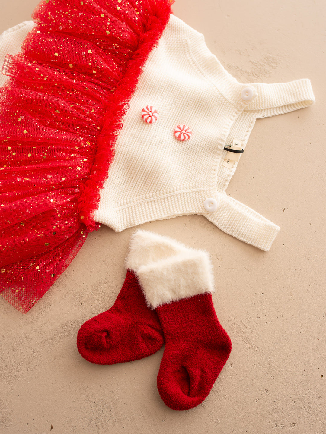 Santa Baby Socks - Red