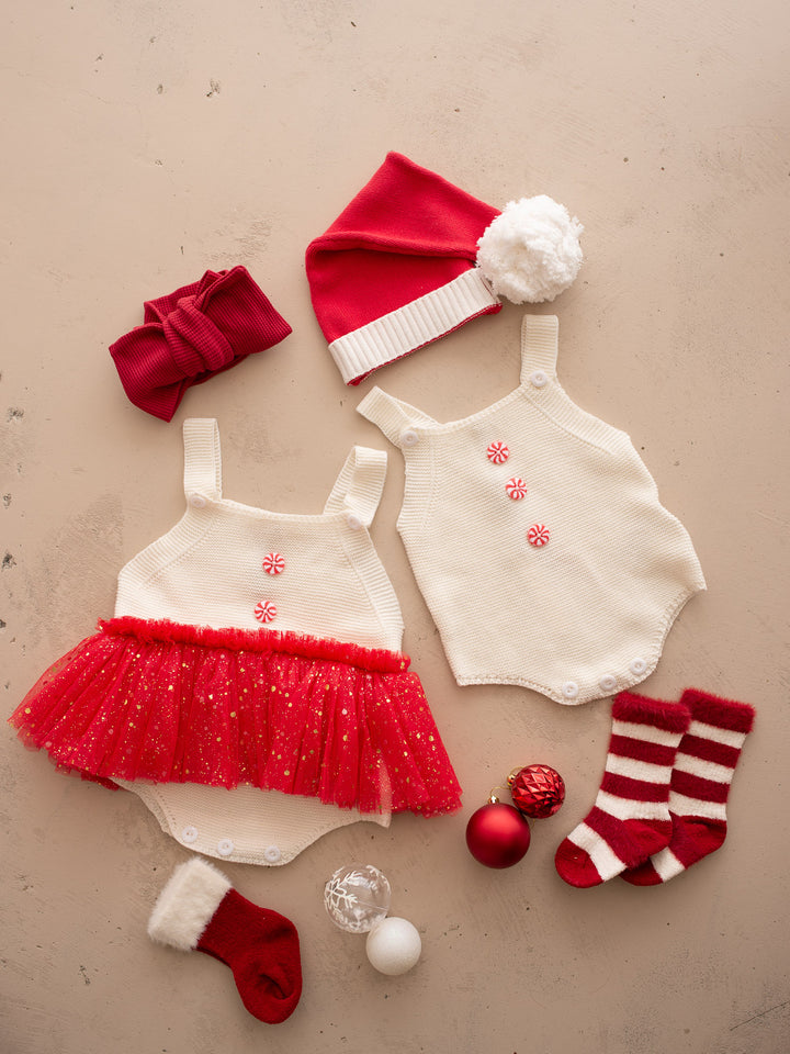 Peppermint Pop Singlet Romper