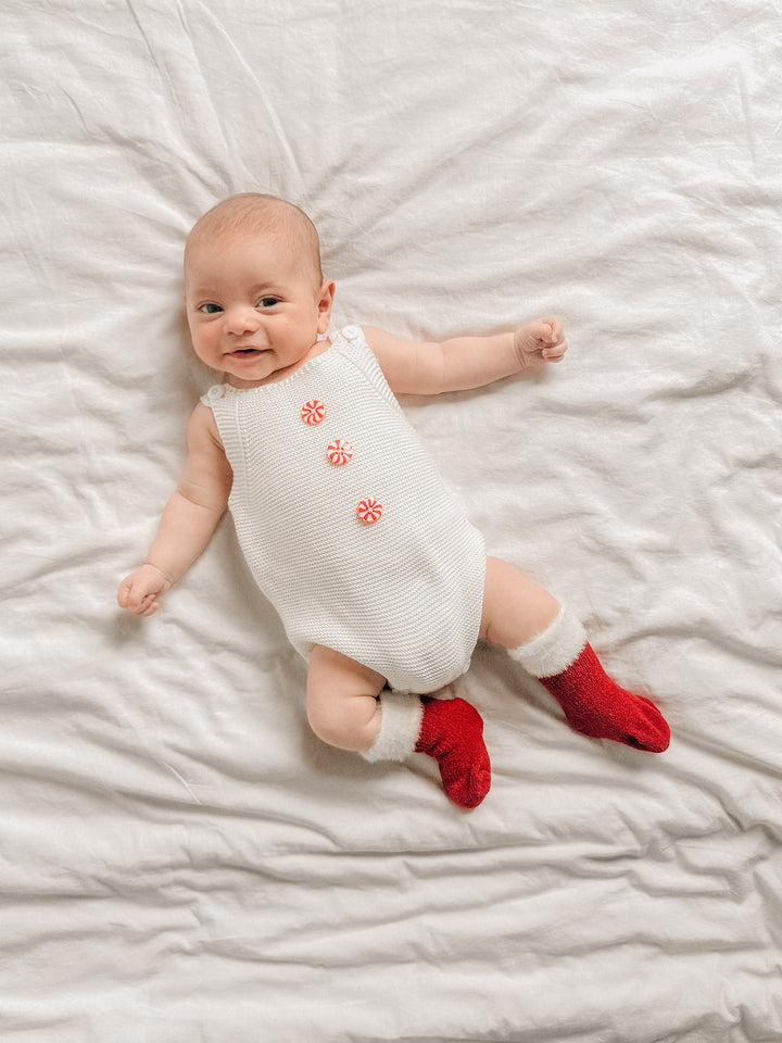 Peppermint Pop Singlet Romper