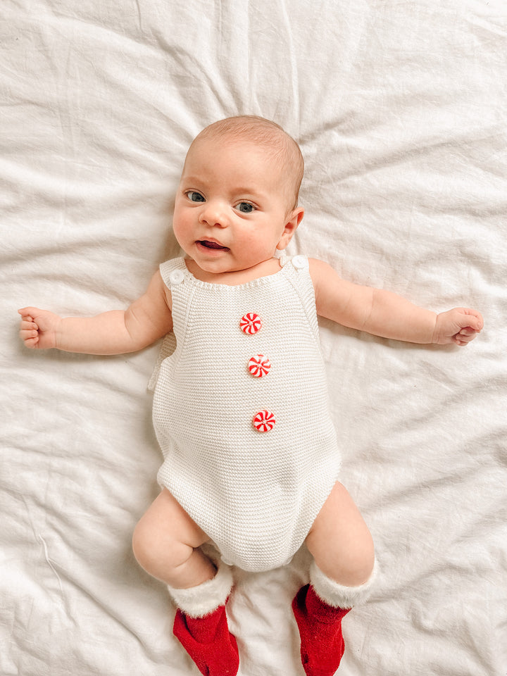 Peppermint Pop Singlet Romper