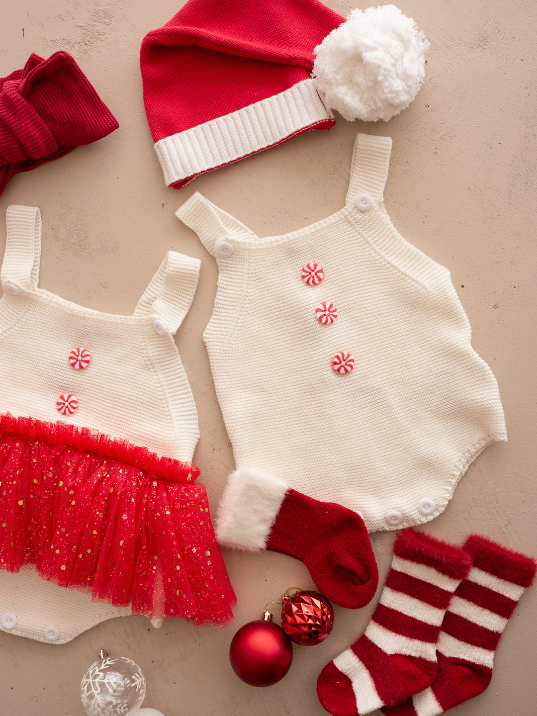 Peppermint Pop Singlet Romper