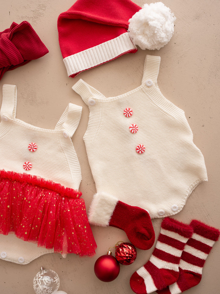 Peppermint Pop Singlet Romper