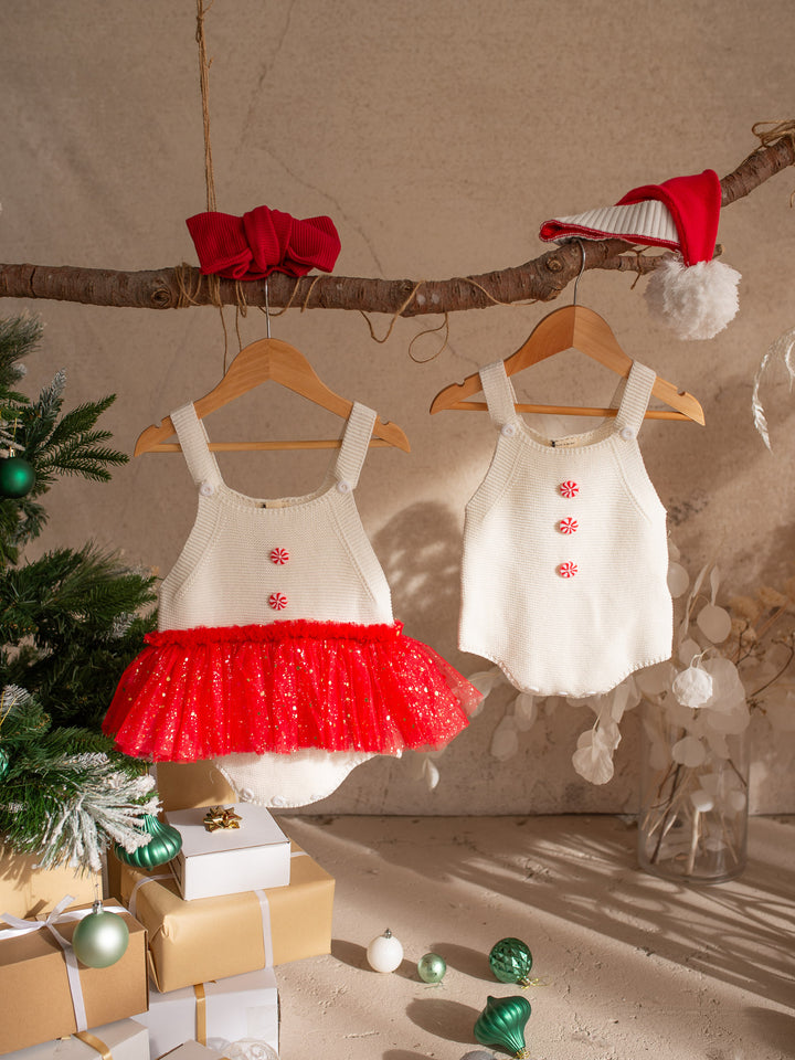 Peppermint Pop Singlet Romper