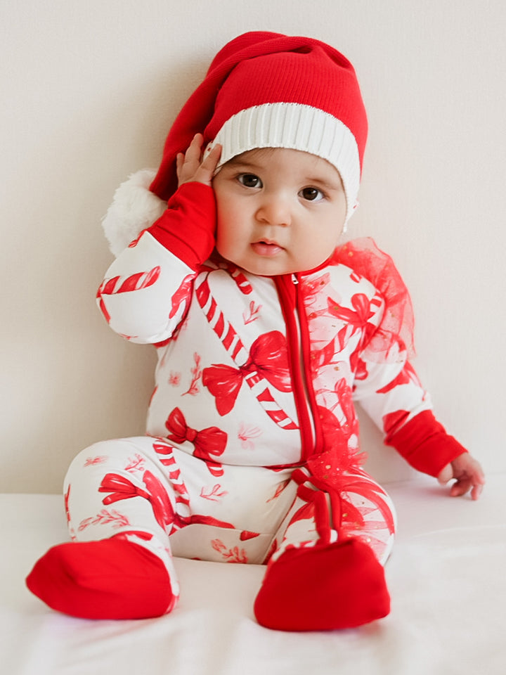 Tis The Season – Candy Bow Onesie