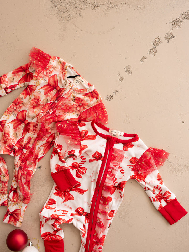 Tis The Season – Candy Bow Onesie