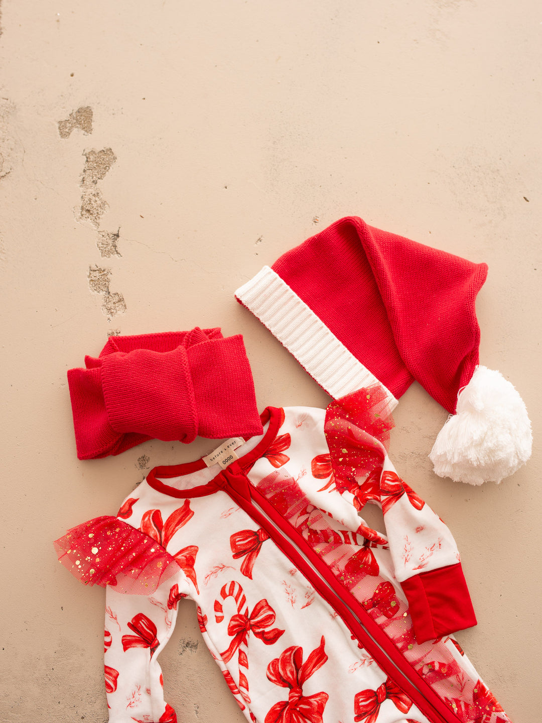 Tis The Season – Candy Bow Onesie