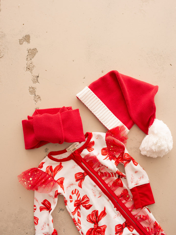 Tis The Season – Candy Bow Onesie