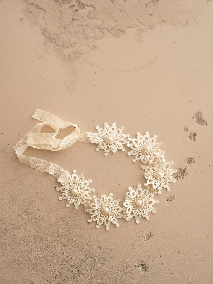 Snowflake Headband - Cream