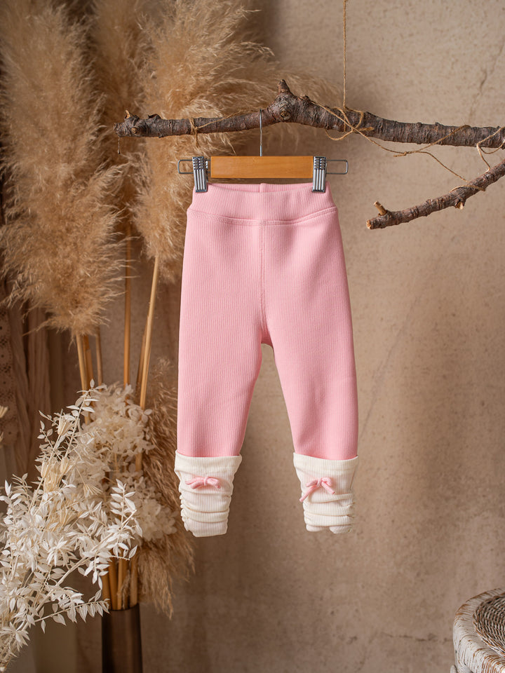 Soda Pop Fleece Lined Leggings - Baby Pink