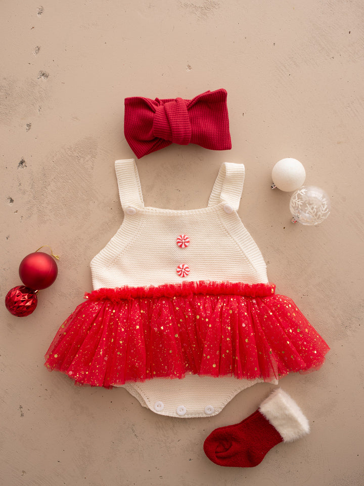 Peppermint Twirl Singlet Romper