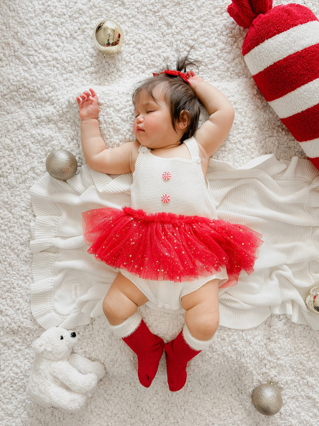Peppermint Twirl Singlet Romper