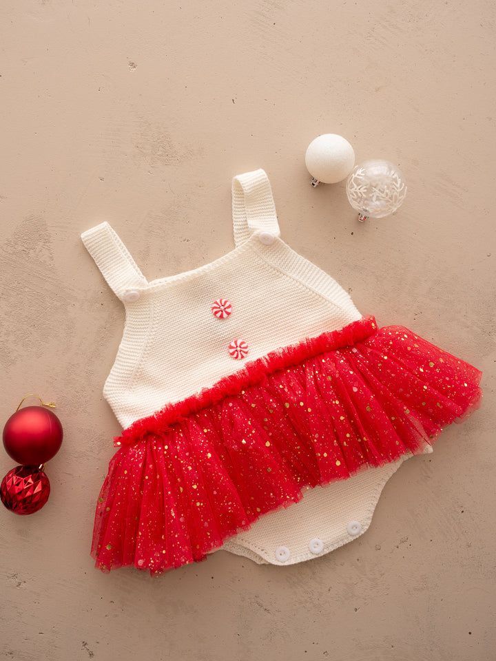Peppermint Twirl Singlet Romper