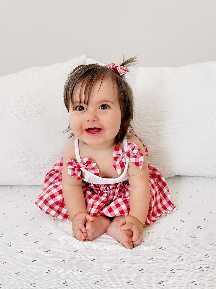 Gingham Giggles Romper